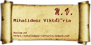 Mihalidesz Viktória névjegykártya